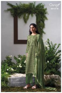 Ganga surveen 5137 wholesaler for varli print dress material at mt market inore